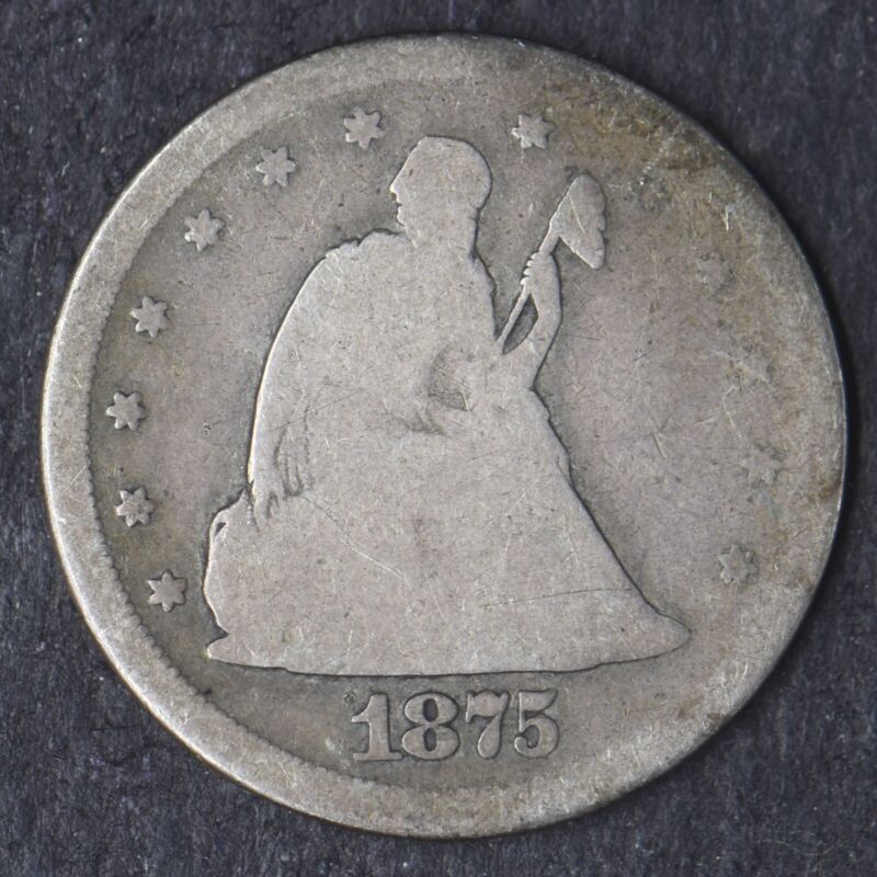 1875-S Liberty Seated Twenty Cents San Francisco 20C - COINGIANTS -