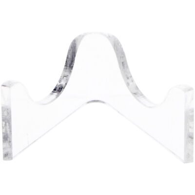 Plymor Acrylic Curved Easel for Mineral or Crystal, 0.875'' H x 2'' W x 1.75'' D