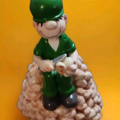 NOS - Beloved Comic Character Beetle Bailey Ceramic Bank by Enesco - Open Box