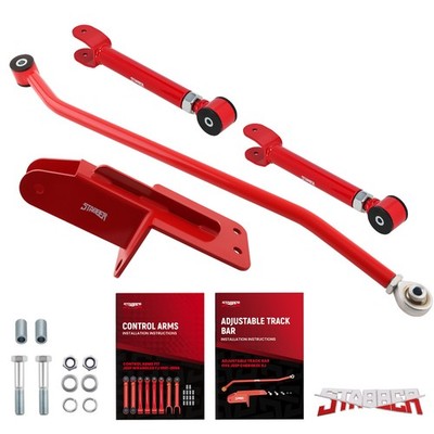 Front Upper Control Arms + Track Bar for Jeep Cherokee XJ 1984-2001 4-6.5