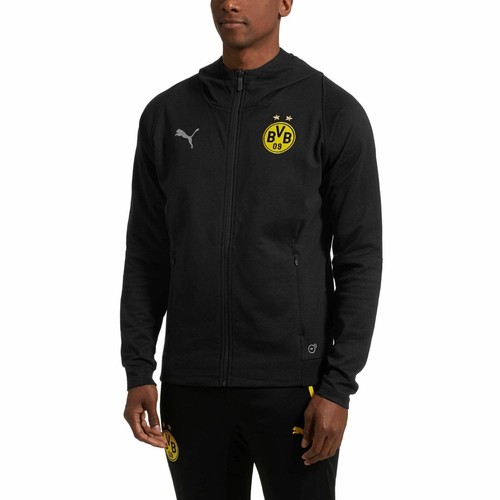 

[753715-02] Мужская повседневная толстовка Puma BVB без логотипа спонсора, Черный
