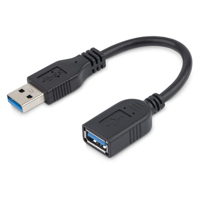 StarTech.com 6in Short USB 3.0 Extension Adapter Cable (USB-A Male to USB-A Fema