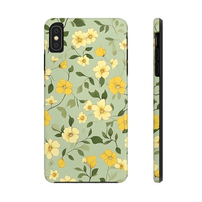 Cute Cottagecore Floral Tough iPhone 11 12 13 14 15 & Samsung Galaxy Cases