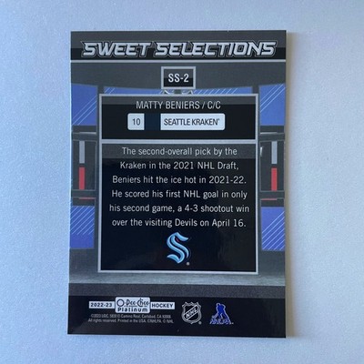 2022 O-Pee-Chee Platinum Hockey #SS-2 Matty Beniers Sweet Selections