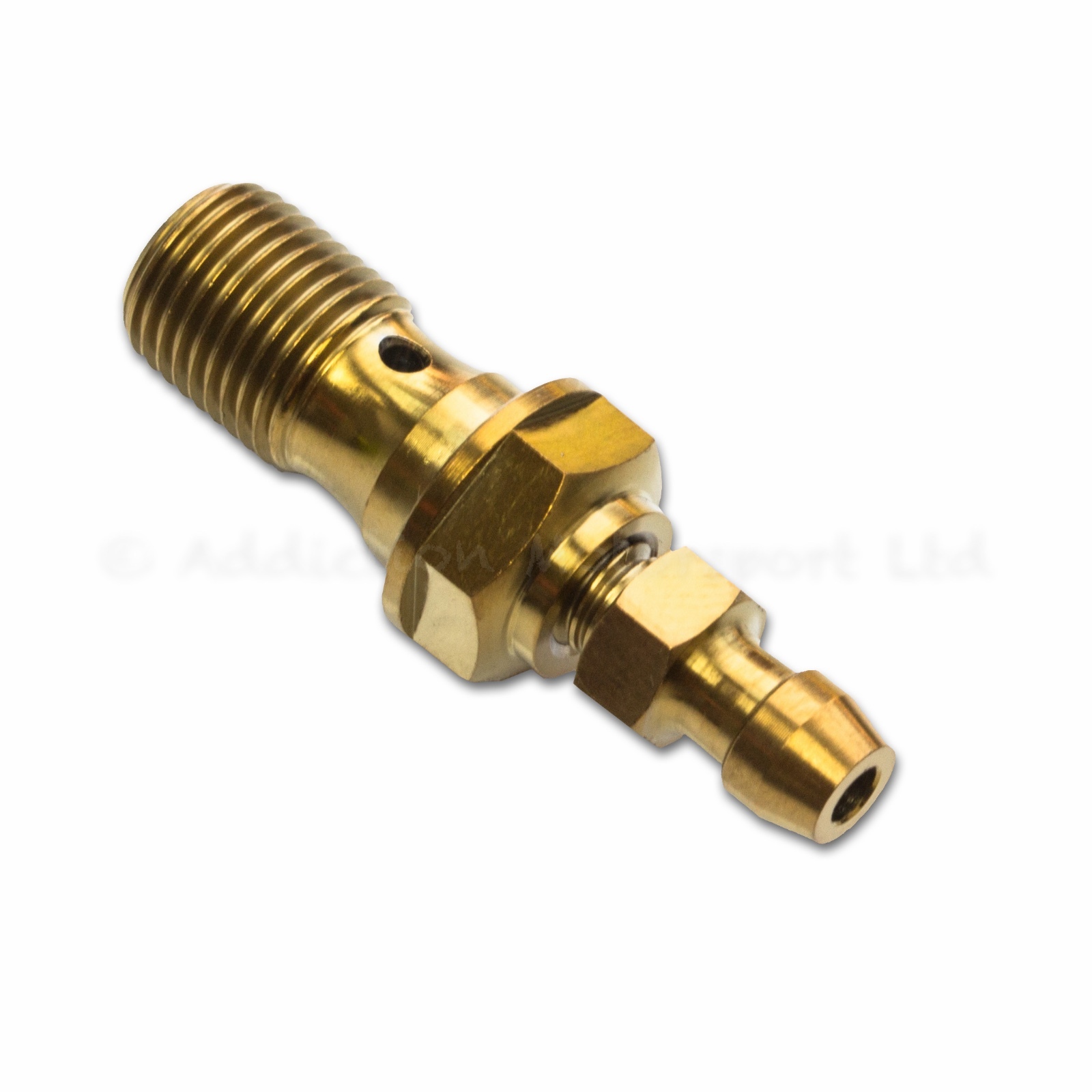 Gold Titanium Clutch Slave Cylinder Banjo Bolt with Bleeder Valve