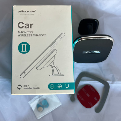 (NEW) Nillkin Smartphone Magnetic Wireless Car/Desk Charger 360° Rotating Design