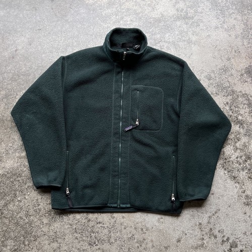 ビンテージ90’s●Patagonia SYNCHILLAスナップTグレー×オリーブsize M●240412k1-m-jk-flc 1990sパタゴニアシンチラフリース POST JUNK / 90's PATAGONIA SYNCHILLA グレー×オリーブ