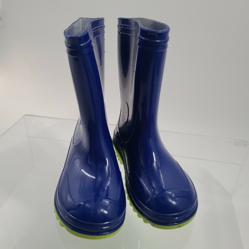 Unisex Size 9 Blue Lime Green Rubber Rain Boots | eBay