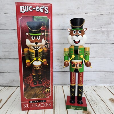 2024 Buc-ee's Beaver Holiday Nutcracker 16'' Christmas Decor Bucees - New