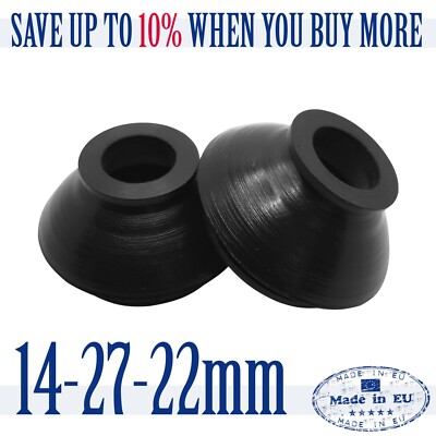 2 X High Quality Rubber 14 27 22  Dust Cover and Ball Joint Boots Tie Rod End