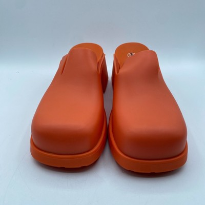 E8 MIISTA Blissa Mules Orange Shoes Womens EU 37 US 6.5 Boho Casual Rubber NWOB