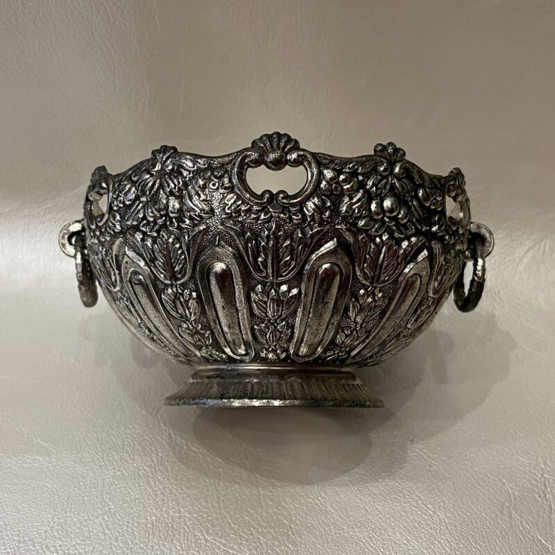 Ornate Silver Bowl | 5” | Tarnish Resistant | Japan