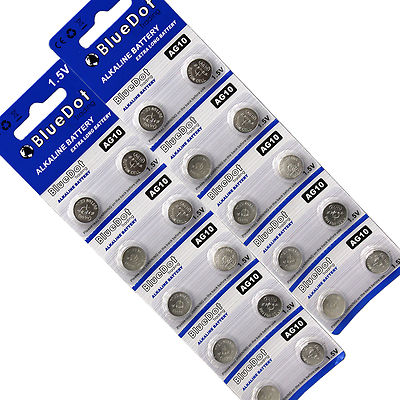 LR1130 AG10 GP189 189 389A 389 LR1130 LR1131 1.5 Volt Alkaline battery (qty 20)