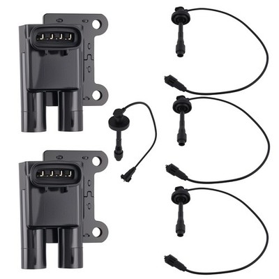 2 Ignition Coils & 4 Wires Set for Toyota Corolla 1.8L 1998 1999 94856805