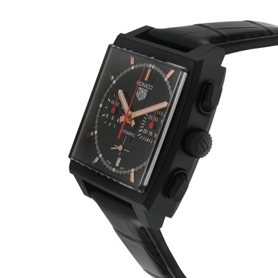 Pre-owned Heuer Tag  Monaco "dark Lord" Cbl2180.fc6497 Men's Watch In Titanium