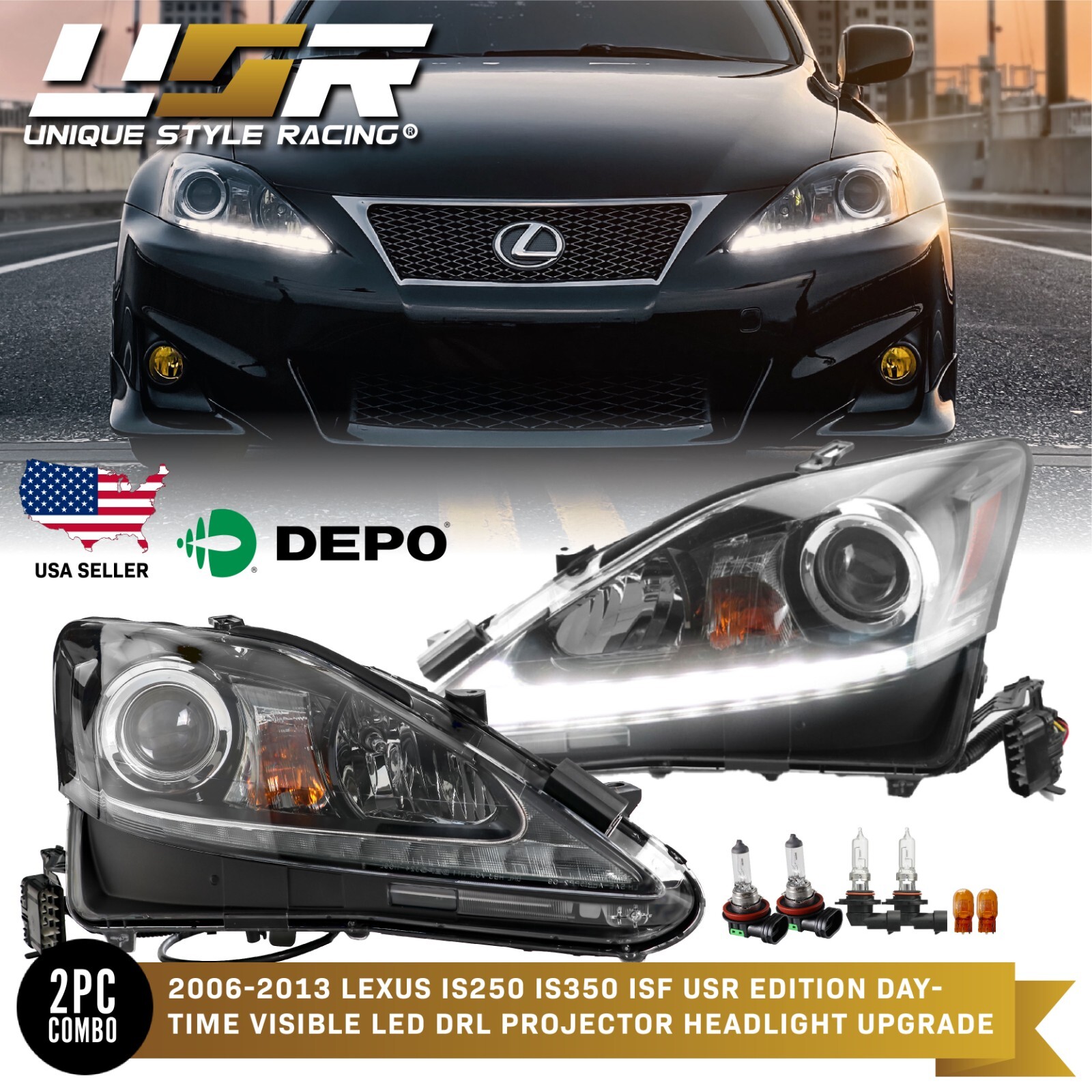 Lexus GS 19系 L LINE HEADLIGHTS V2 クローム Lexus GS L LINE HEADLIGHTS V2 クローム LEXUS GS ヘッドライト