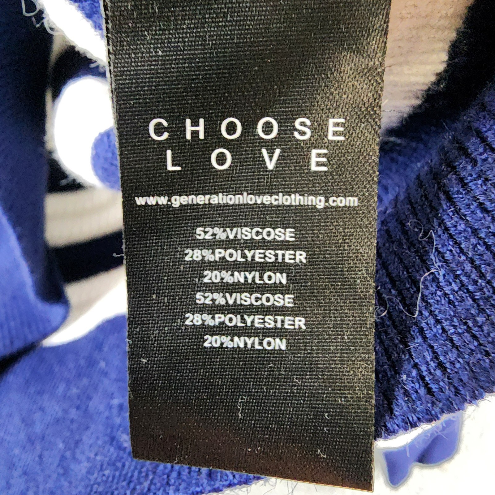 Generation Love Janice Cropped Sweater Women's S White/Navy Striped Long Sleeve - Picture 10 of 14