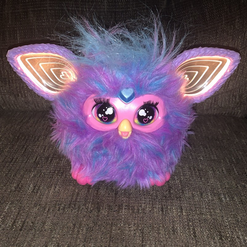 FURBY 2023 PURPLE Blue Tie Dye Plush Talking Interactive Toy