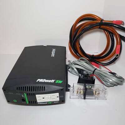 XANTREX PROWATT SW600 12V TRUE SINEWAVE INVERTER With extras