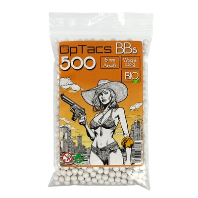 SET Softair Kugeln OpTacs Supreme BIO BBs 0,20 g 500 Stk. + Speedloader für 110