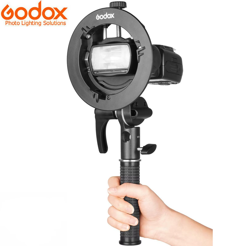 S2 Flash Holder Bracket S-type Bowens Mount Lamp Holder Handheld for Flash Ligh
