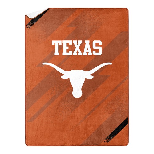 Northwest NCAA Texas Longhorn Silk Touch Sherpa Throw Blanket, 60X80