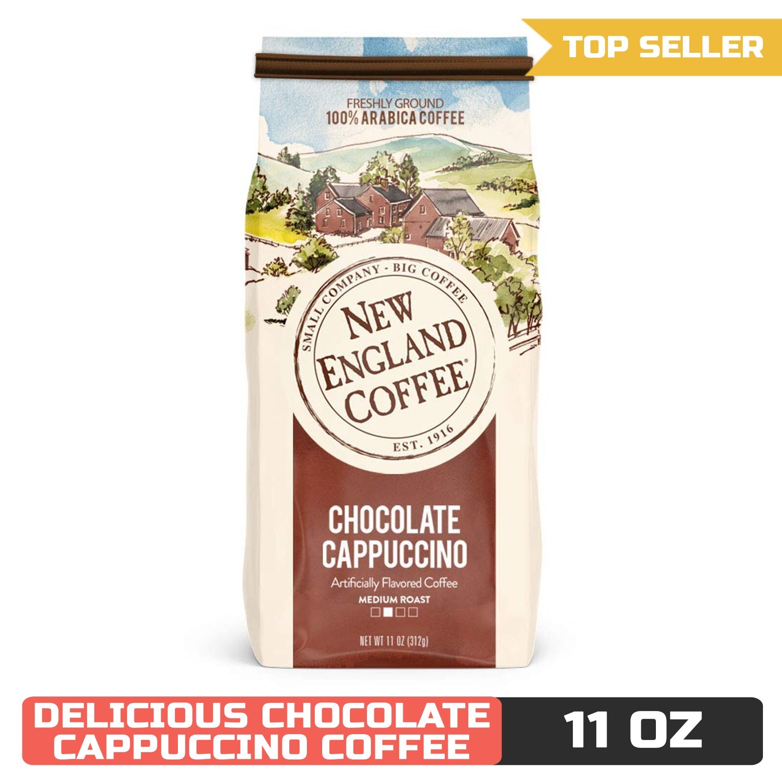 New England Coffee Chocolate Cappuccino, 11 Ounce (1 Count)