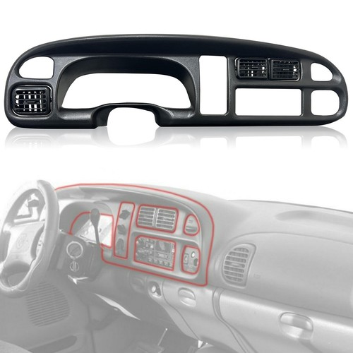 For 1998-02 Dodge Ram 1500/2500/3500 Pickup  Dash Bezel&Dashboard Cover Overlay