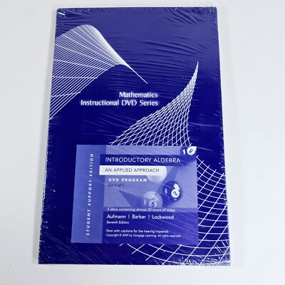 Mathematics Instructional DVD Series Introductory Algebra Applied 7th Ed Cengage