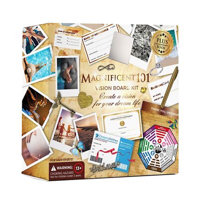 23'' x 17'' Feng Shui Vision Board Kit, Create a Board of Your Ambitions
