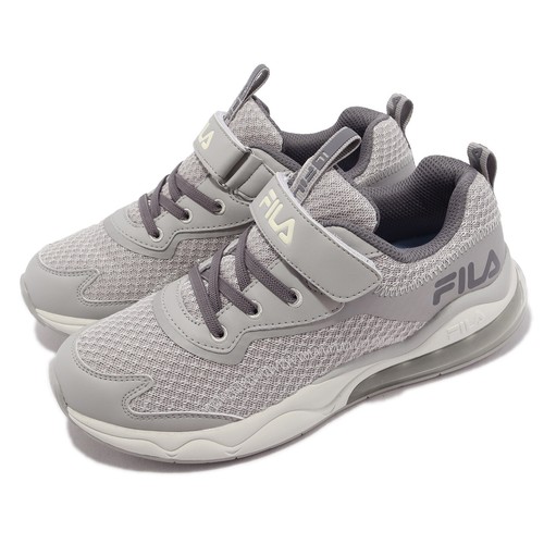 

Fila J412X Серый Белый Детский Женский Ремешок Спортивная Повседневная Обувь Кроссовки, Grey, J412x