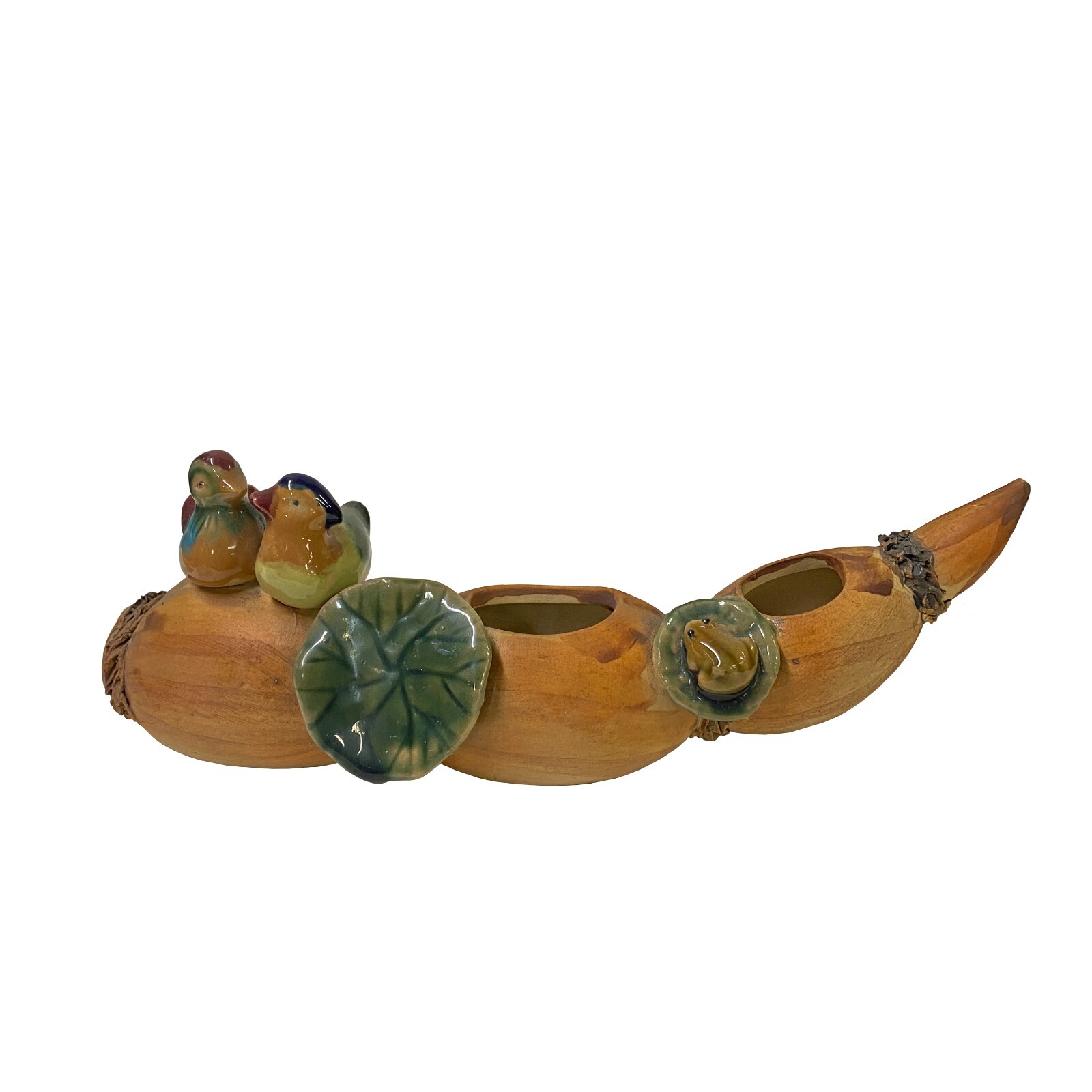Pottery Ceramic Display Figure Statue Chinese Lotus Root Art ws2830S Pottery Ceramic Display Figure Statue Chinese Lotus Root Art ws2830S