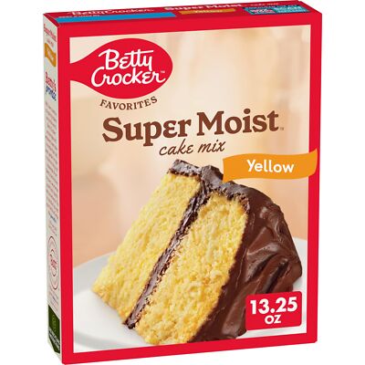 Betty Crocker Favorites Super Moist Yellow Cake Mix 13.25 OZ Pack of 12