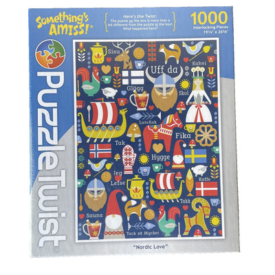 Nordic Love Something s Amiss! Puzzle Twist 1000 Piece Jigsaw Puzzle New NIP