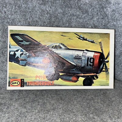 Vintage UPC P47N Thunderbolt Plastic Plane Model Kit #8015-49