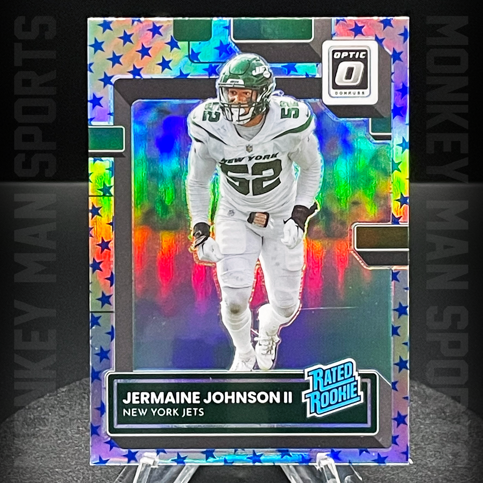 2022 Optic - Jermaine Johnson II Rated Rookie RC - #250 SP STARS HOLO JETS