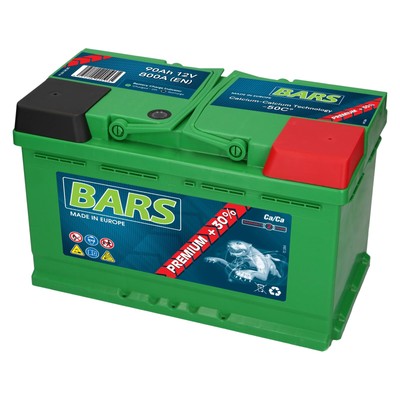 BARS PREMIUM 12V 90 Ah 800A EN AUTOBATTERIE ersetzt 80Ah 85Ah 88Ah 90Ah