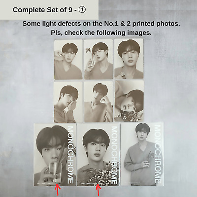 BTS 2024 POP-UP : Monochrome Mini Photocard Printed Photo Visitors only - Jin