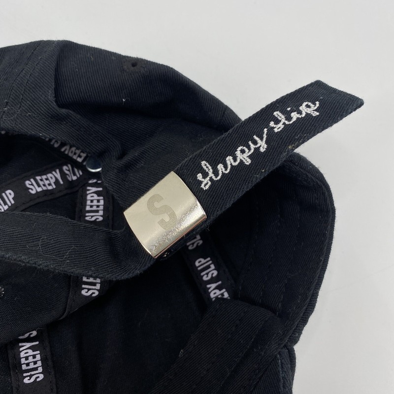 Sleepy Slip Sleepyslip OS Snapback Cap Black Signature Logo