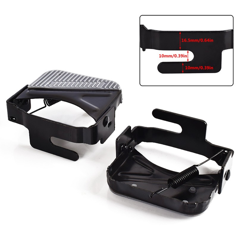 1 Pair Cycling Folding Pedal Bicycle Rear Pedals Bike Footrest Stand Footpegs