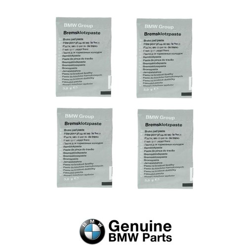 4 X Genuine BMW 3g Anti Squeal Squeak Brake Pad Paste and Slide Lubricant Lube