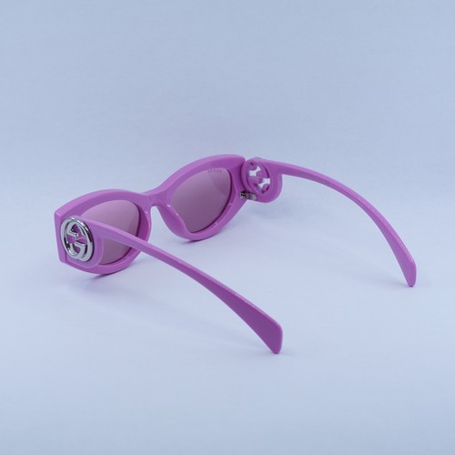 Pre-owned Gucci Gg1691s 003 Pink/pink Silver Mirror 54-19-145 Sunglasses Authentic