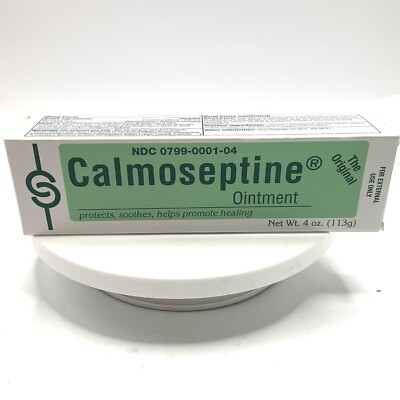 Calmoseptine Ointment to Prevent & Heal Skin Irritations 4 oz for Rash Cuts Itch