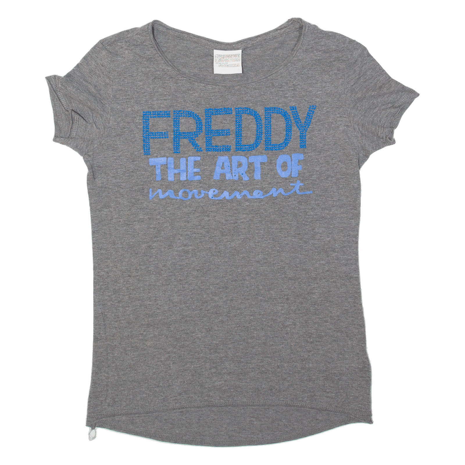 FREDDY THE ART OF MOVEMENT Gems Womens T-Shirt Grey M - Picture 1 of 6