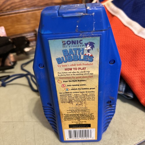Sonic the Hedgehog Collectible Bath Bubble Bath Game