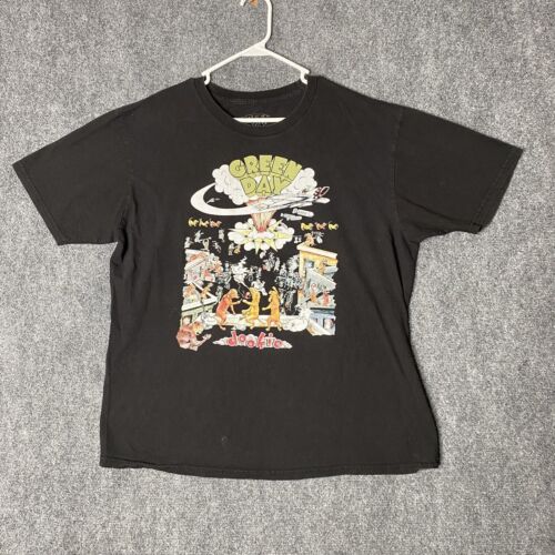 Green Day Dookie T Shirt Adult XL Band Tee Faded Black Short Green Day Dookie T Shirt Adult XL Band Tee Faded Black Short