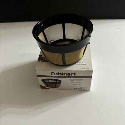 Cuisinart GTF-B Permanent basket Gold Tone Coffee FIlter 8-12 Cup *NEW OPEN BOX*