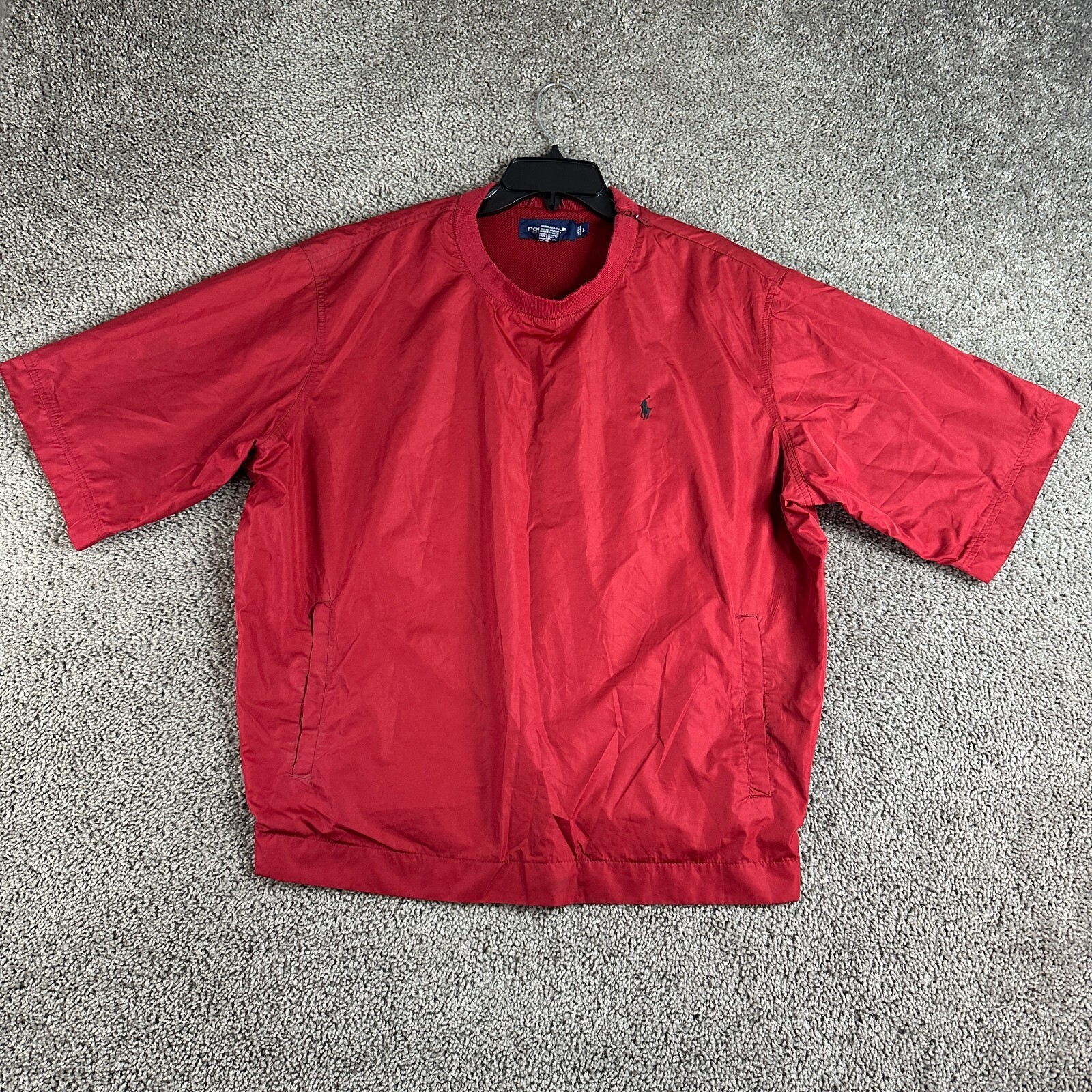 トップス vintage Ralph Lauren short shirt jacket Vintage POLO GOLF Ralph Lauren Blue Short Sleeve 1/4 Zip