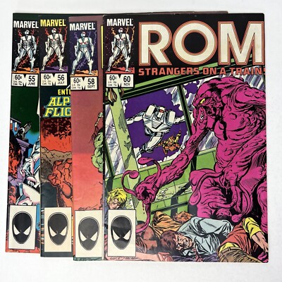 1984 Rom Spaceknight #55 56 58 60 Marvel Comics Lot of 4 Ant-Man Alpha Flight
