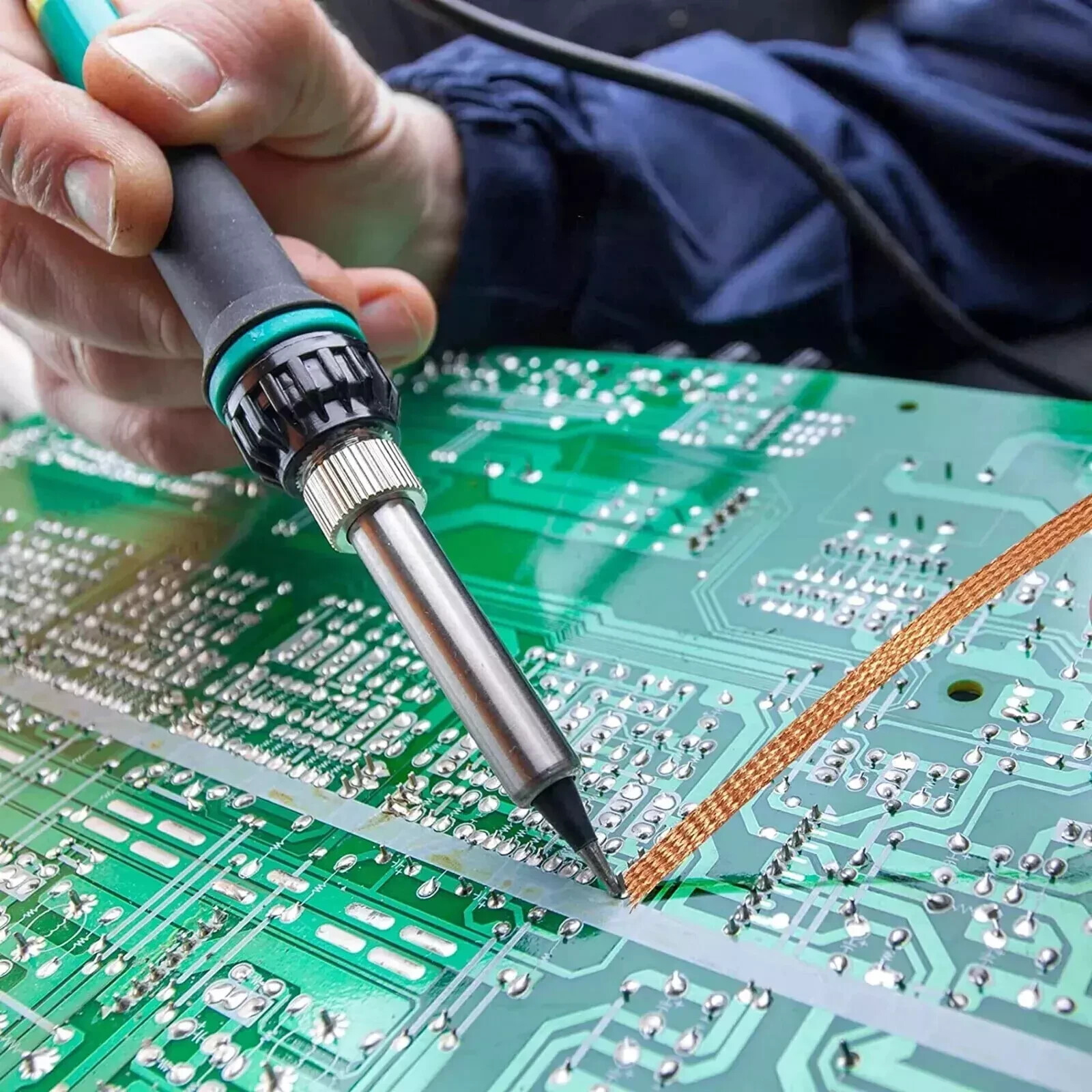 60W Electric Soldering Iron Welding Gun Tool Kit Solder Wire Desoldering Pumps